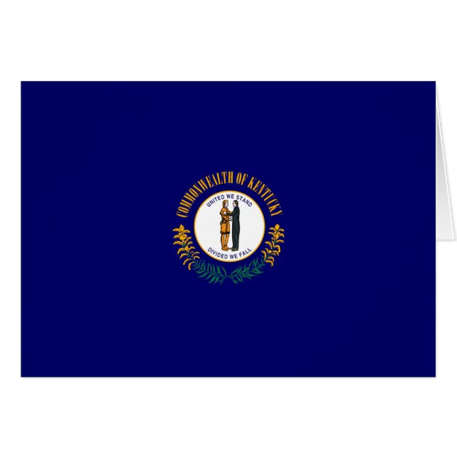 Kentucky State Flag Design Cards (Front Horizontal)