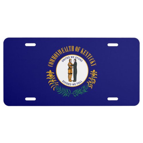 Kentucky State Flag Design decor License Plate