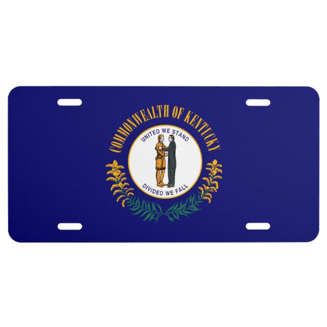 Kentucky State Flag Design decor License Plate (Front)