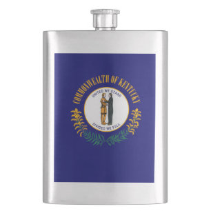 Kentucky State Flag Design Flask