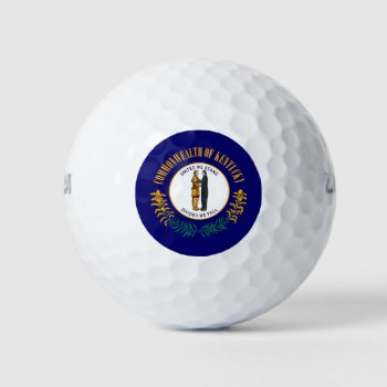 Kentucky State Flag Design Golf Balls by AmericanStyle at Zazzle