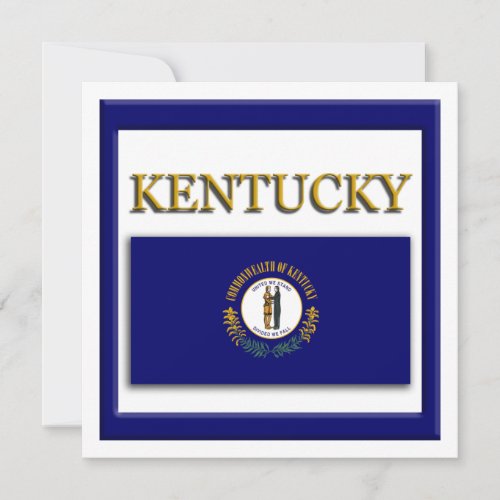 Kentucky State Flag Design Invitation