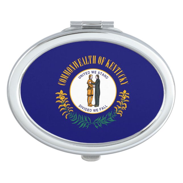 Kentucky State Flag Design Makeup Mirror (Front)