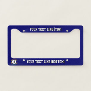 Kentucky State Flag Design on a Personalized License Plate Frame