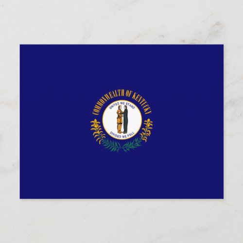 Kentucky State Flag Design Postcard