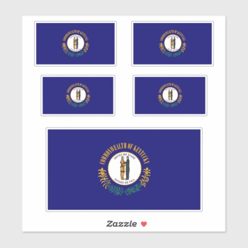 Kentucky State Flag Design Sticker