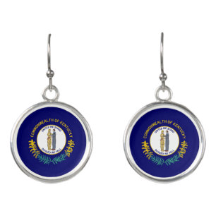 Kentucky State Flag Earrings