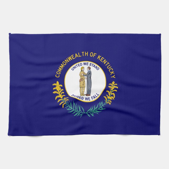 Kentucky State Flag Kitchen Towel (Horizontal)