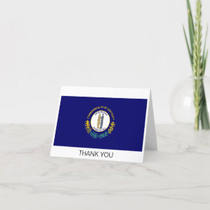 Kentucky State Flag Letterpress Thank You Card