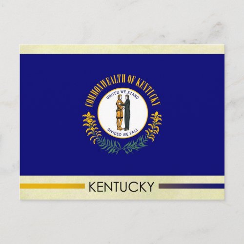 Kentucky State Flag Postcard