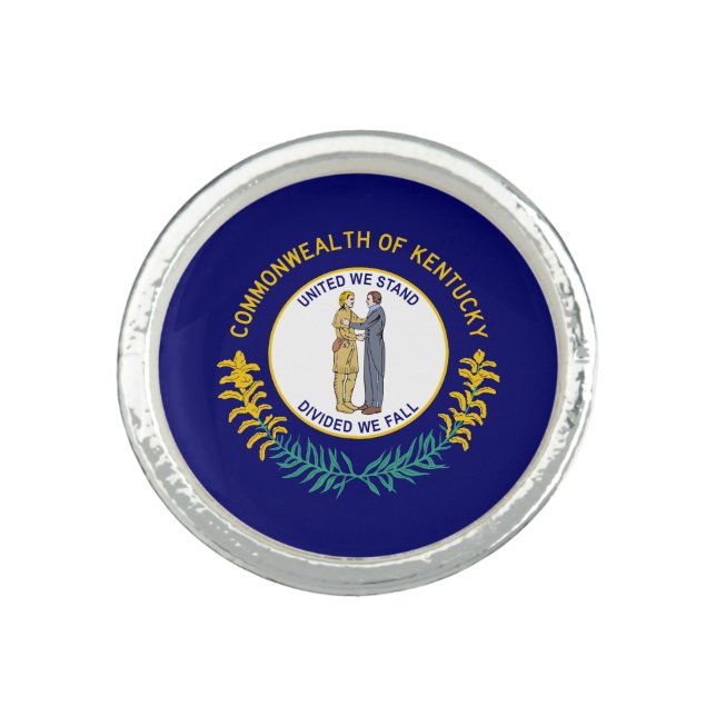 Kentucky State Flag Ring (Front)