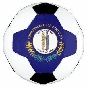 Kentucky State Flag Soccer Ball