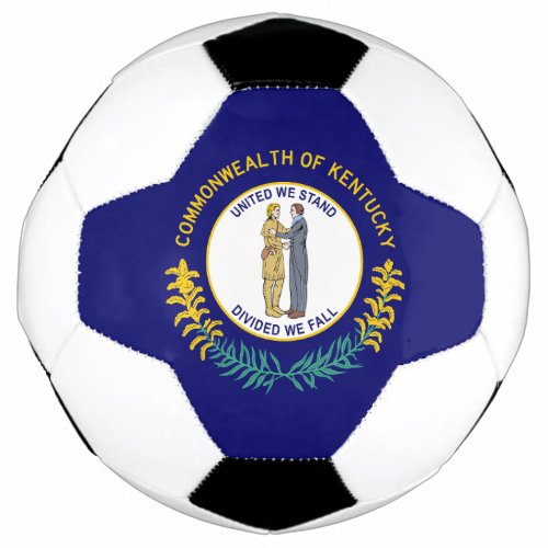 Kentucky State Flag Soccer Ball