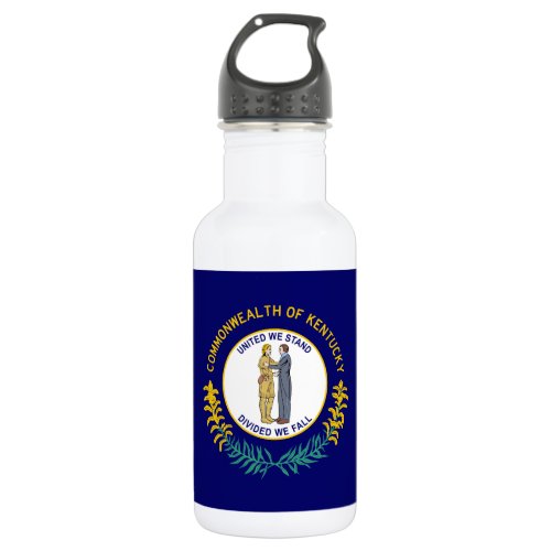 Kentucky State Flag Stainless Steel Water Bottle