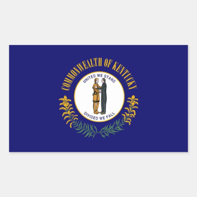 Kentucky State Flag Sticker (Front)