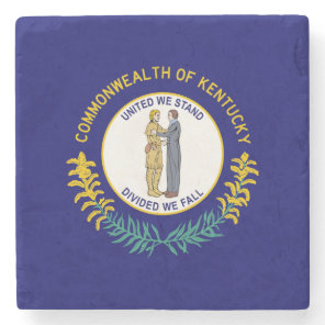 Kentucky State Flag Stone Coaster
