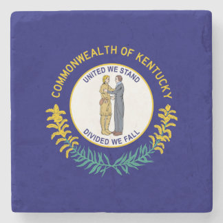 Kentucky State Flag Stone Coaster