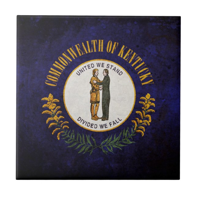 Kentucky state flag tile (Front)