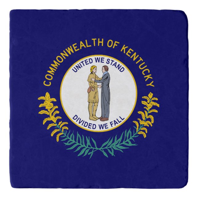 Kentucky State Flag Trivet (Front)