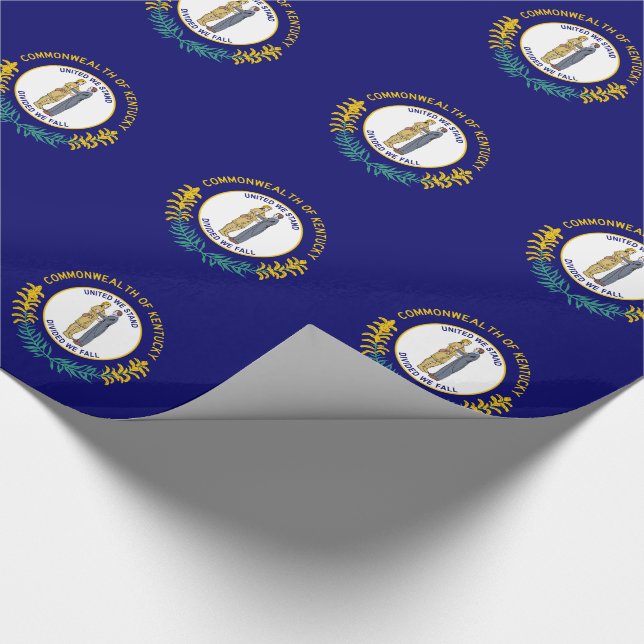 Kentucky State Flag Wrapping Paper (Corner)
