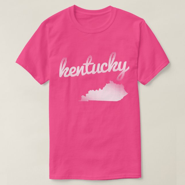 Kentucky state in white T-Shirt (Design Front)