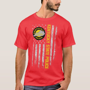 Kentucky State Police American Flag  T-Shirt