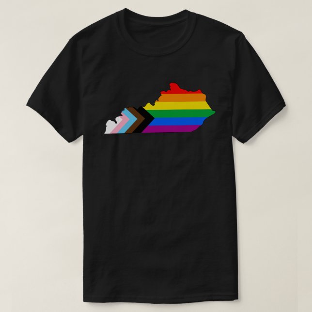 Kentucky State Pride LGBTQ Progress Pride T-Shirt (Design Front)