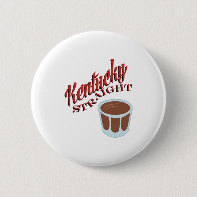 Kentucky Straight Pinback Button (Front)