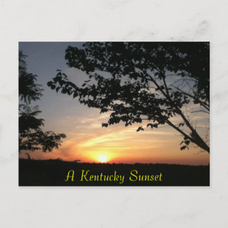 kentucky sunset postcard