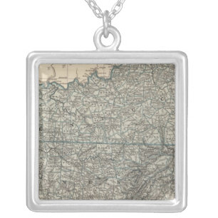 Kentucky, Tennessee 2 Silver Plated Necklace
