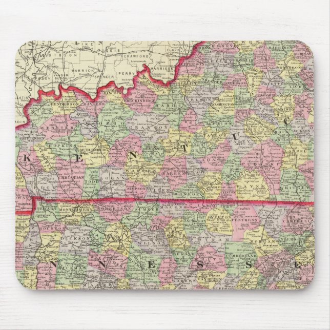 Kentucky, Tennessee 3 Mouse Pad (Front)