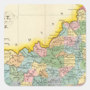 Kentucky, Tennessee 4 Square Sticker