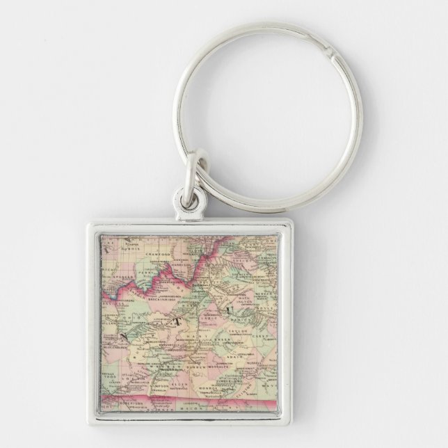 Kentucky, Tennessee Keychain (Front)