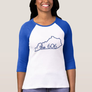 Kentucky The 606 Area Code Long Sleeve Raglan Tee