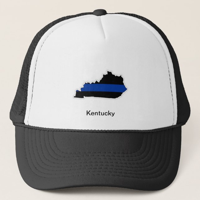 Kentucky Thin Blue Line Trucker Hat (Front)