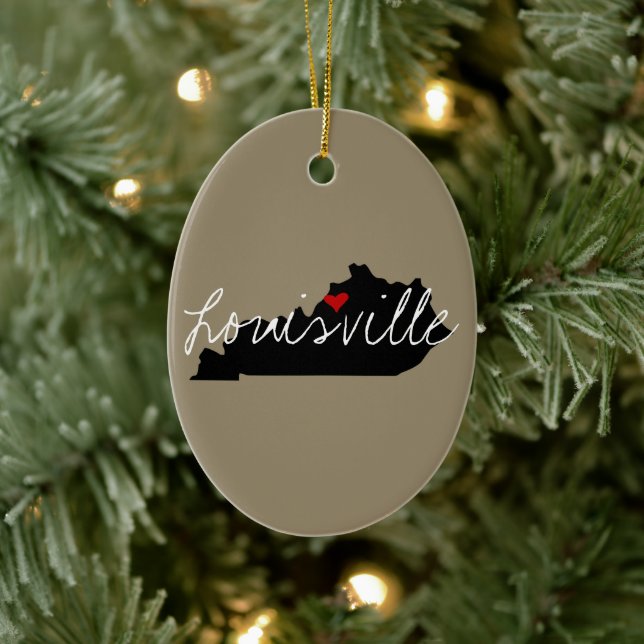 Kentucky Town Ceramic Ornament (Tree)