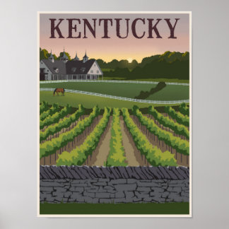 Kentucky travel poster