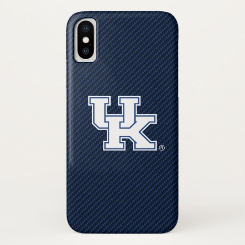 Kentucky  UK Carbon Fiber Pattern iPhone X Case