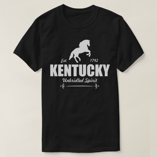 Kentucky Unbridled Spirit Cute Fun  T-Shirt (Design Front)