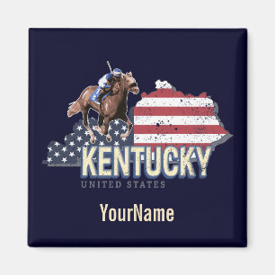 Kentucky United States Retro State Map Vintage USA Magnet