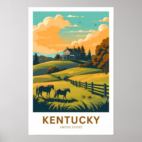 Kentucky United States Travel Print
