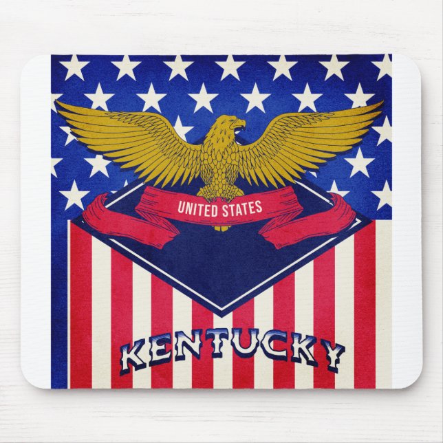 Kentucky USA Flag Mouse Pad (Front)