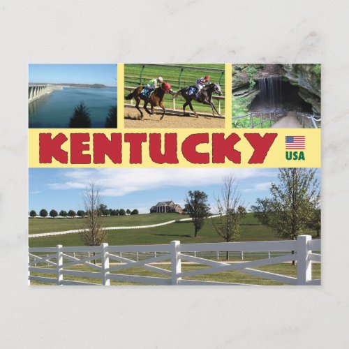 Kentucky USA Multiview Photos Postcard