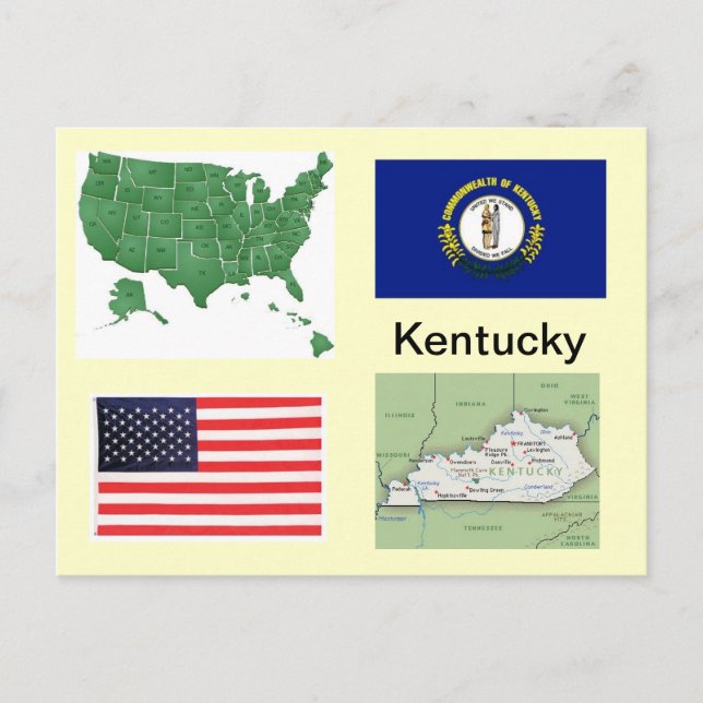 Kentucky USA Postcard (Front)