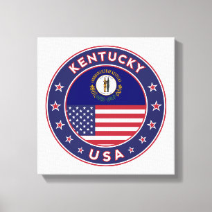 Kentucky, USA States, Kentucky poster, canvas Print