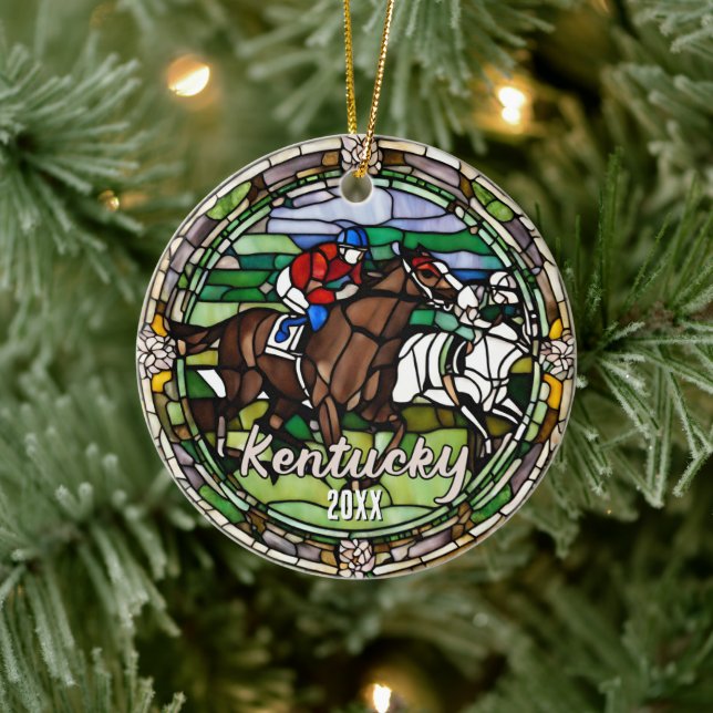 Kentucky Vacation Souvenir  Ceramic Ornament (Tree)