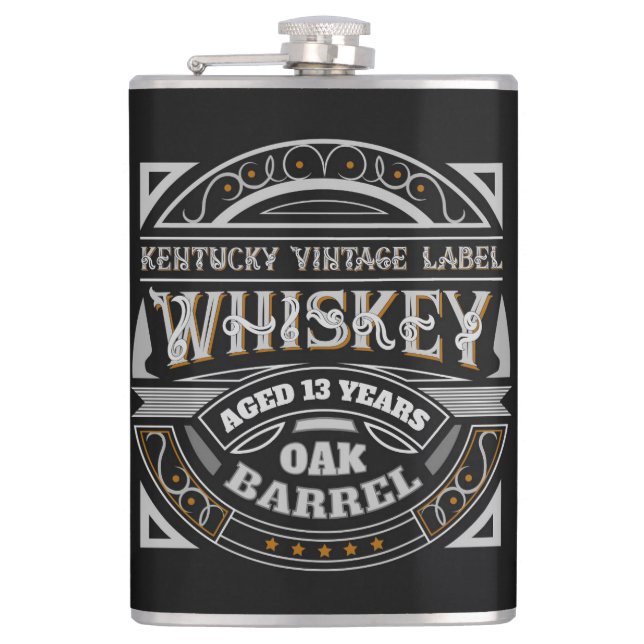 Kentucky Vintage Whiskey Flask (Front)