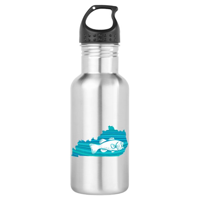Kentucky Wave Fishing Stainless Steel Water Bottle (Front)