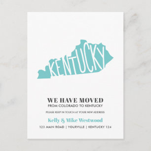 KENTUCKY We've moved New address New Home  Postcard