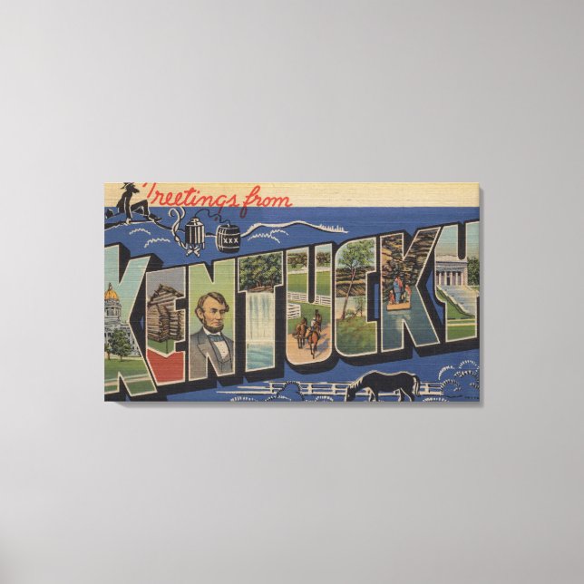 KentuckyLarge Letter ScenesKentucky 2 Canvas Print (Front)
